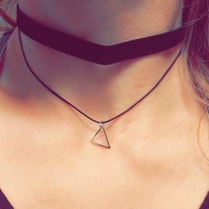 Black 2 Chain Choker